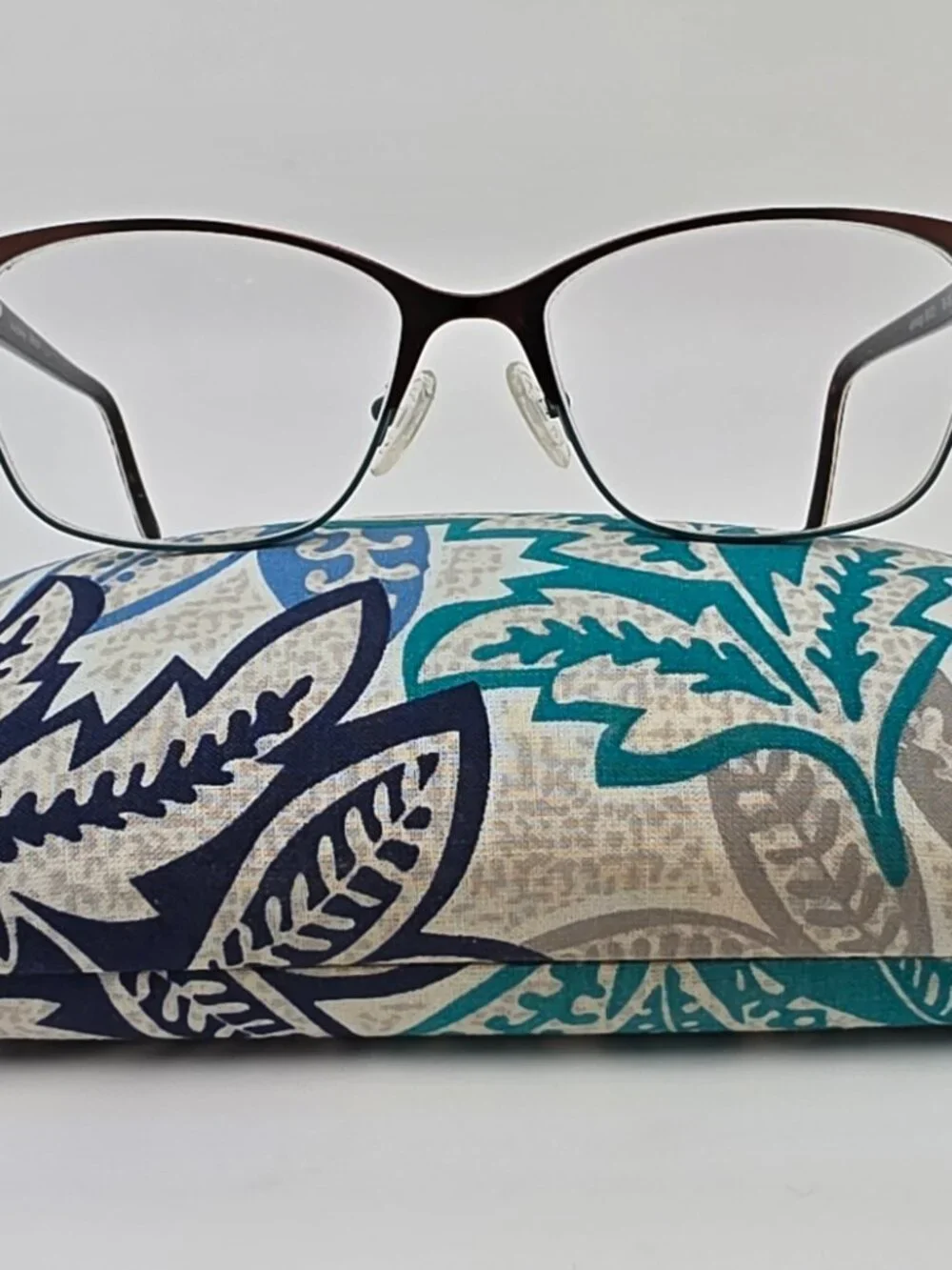 Vera Bradley Sharon Santiago Bronze Cat Eye Eyeglasses Frame w/ Case 53-16-135
